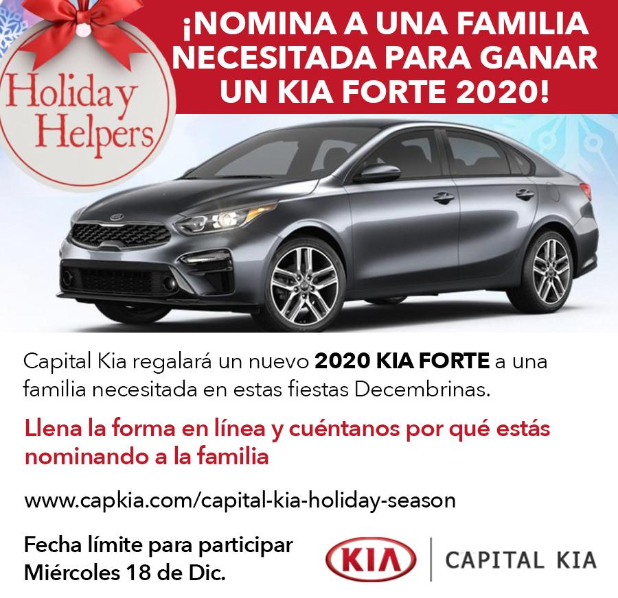 ¡Nomina a una Familia necesitada para ganar un KIA FORTE 2020!