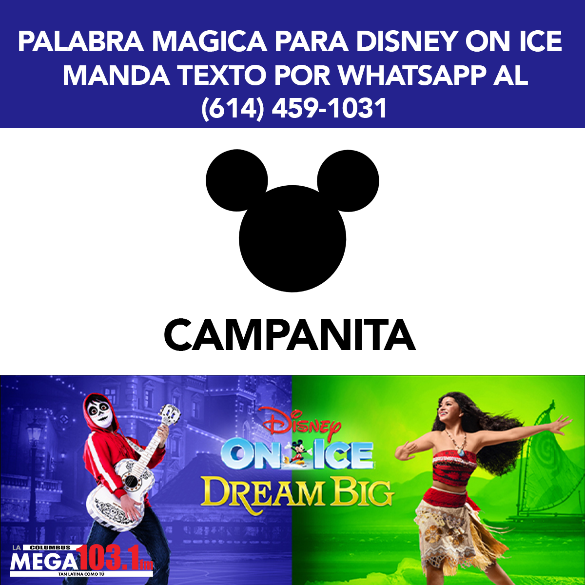 Palabra Mágica para DISNEY ON ICE "CAMPANITA"