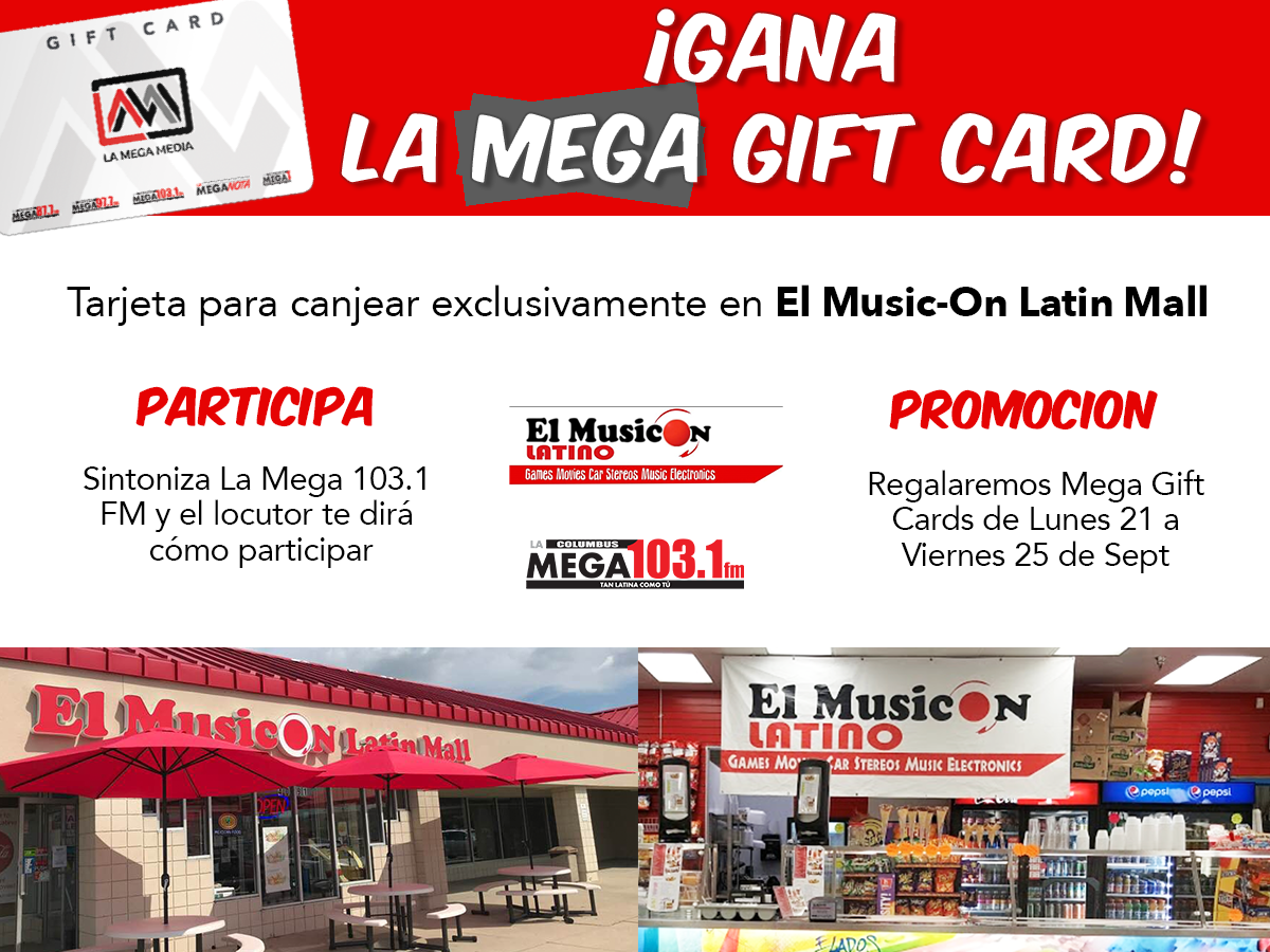 La Mega Gift Card: El Music-On Latin Mall
