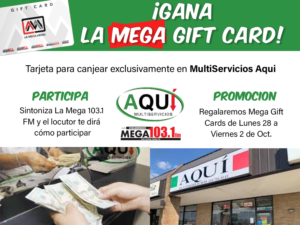 La Mega Gift Card: MultiServicios Aqui