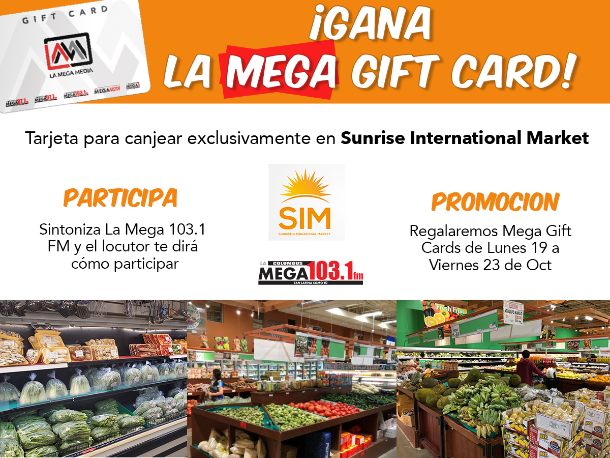 La Mega Gift Card: Sunrise International Market