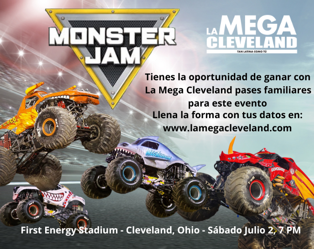 MonsterJam en Cleveland este 2 de Julio