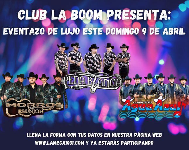 Eventazo de Lujo en Club La Boom este Domingo 9 de Abril